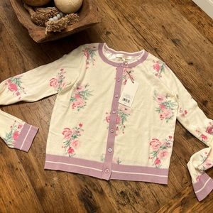 Love Shack Fancy Cardigan Spanish Lavender Size Small
